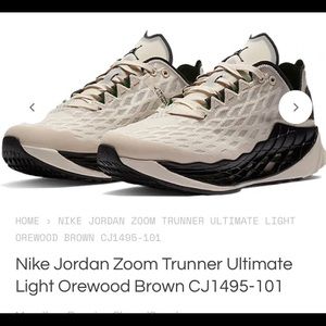Men’s Nike Jordan Zoom Trunner Light Orewood Brown Size 14